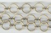 1 Foot 12mm Antique Gold Plate Round Chain with Figure-8 Link